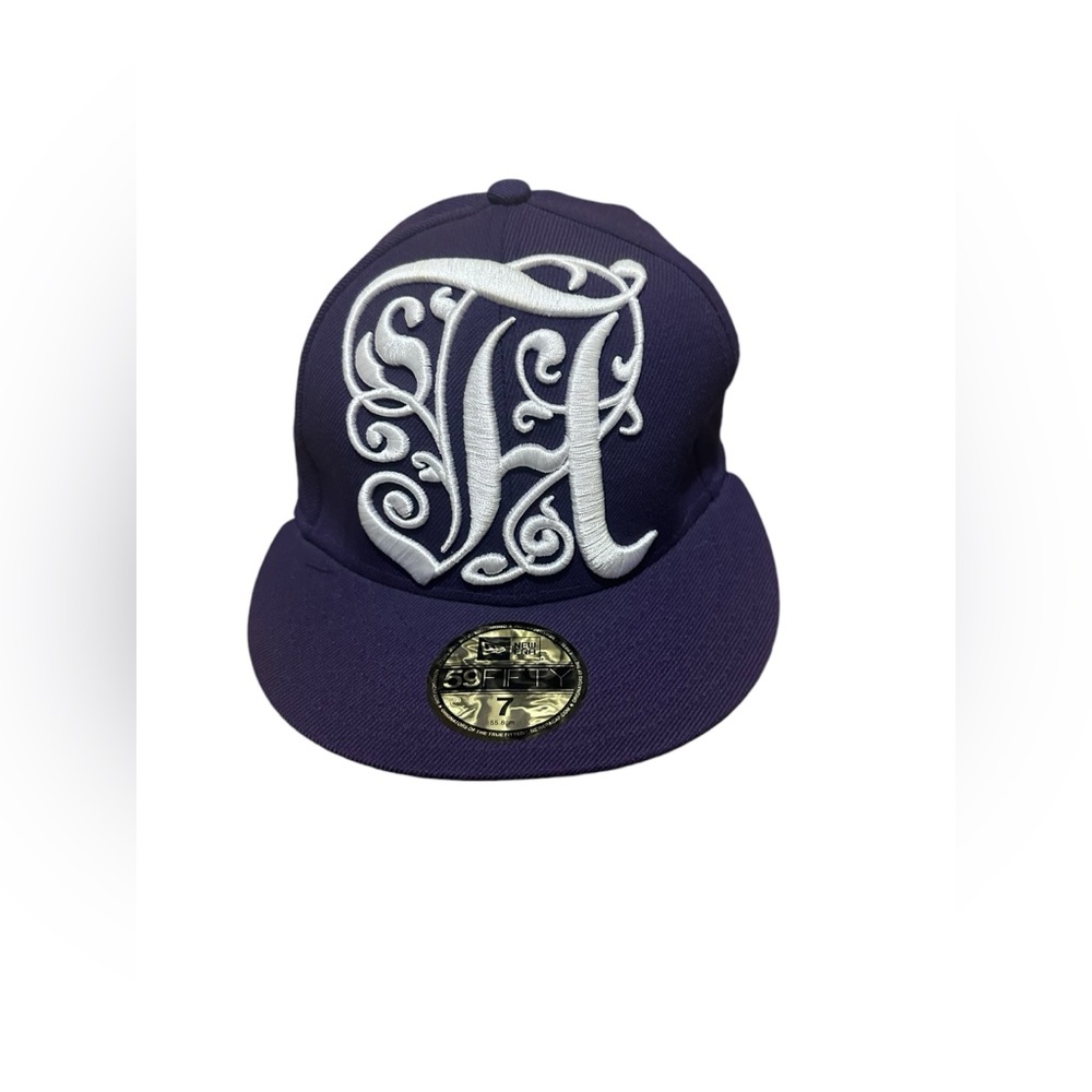 ALIFE Fitted Felt Applique Hat 7 purple New Era RARE Vintage Cap